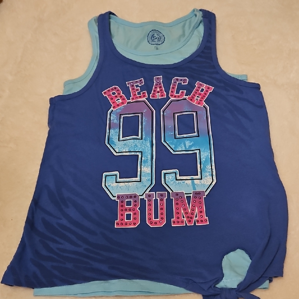 SO Light Blue Heritage Tank Top